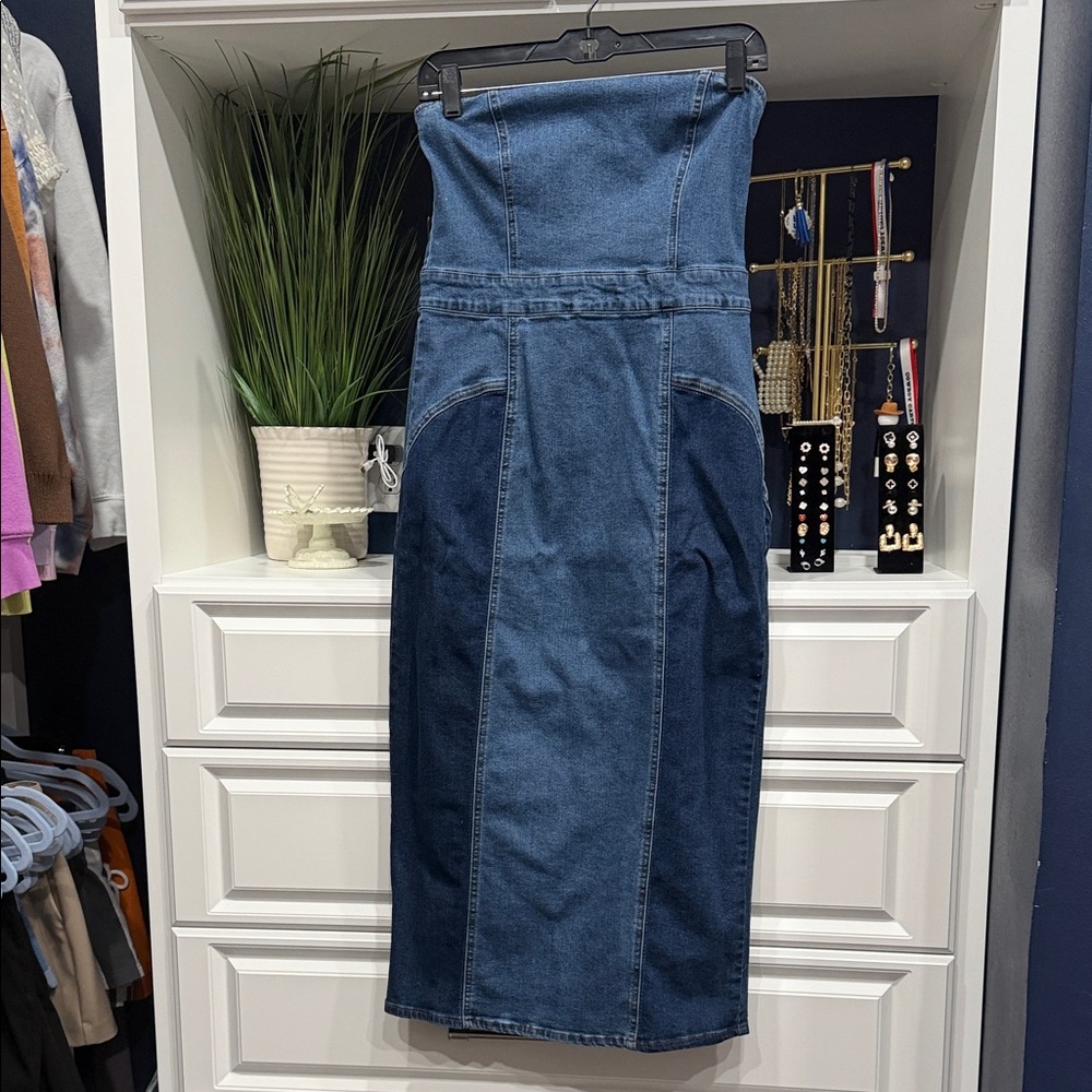 Forever 21 Blue Denim Top